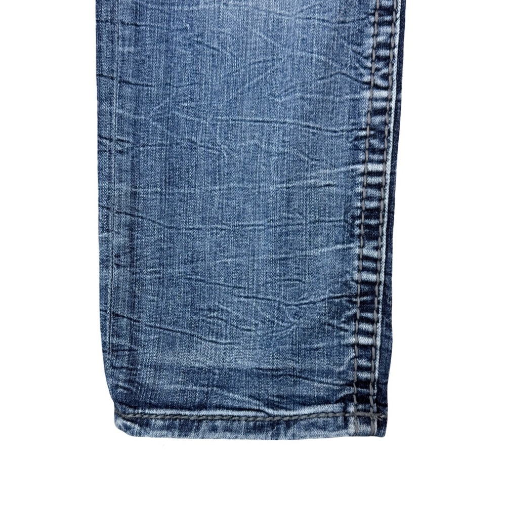 Rock Revival Men's Dark Slim Straight Fleur De Lis de Jeans 36X27 - Picture 8 of 15